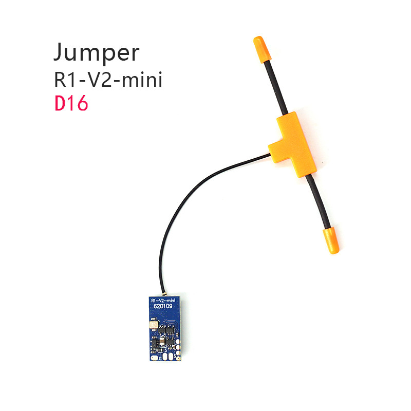 Jumper R1 V2 Mini 2.4GHz 16CH Receiver Compatible with FrSky D16 XM+ RXSR SBUS Jumper T-Lite T18 T16