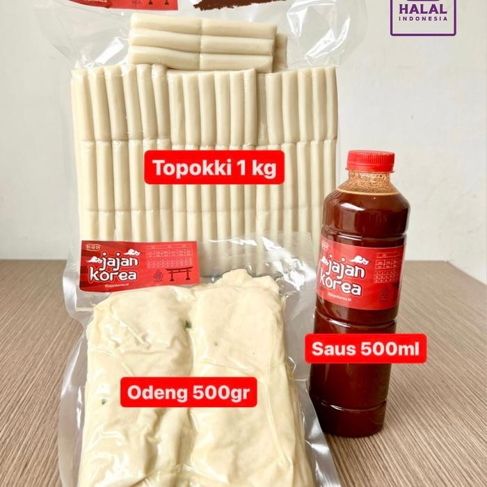 

PAKET 2 ( TOPOKI 1KG + ODENG 500GR + SAOS GOCHUJANG 500GR )