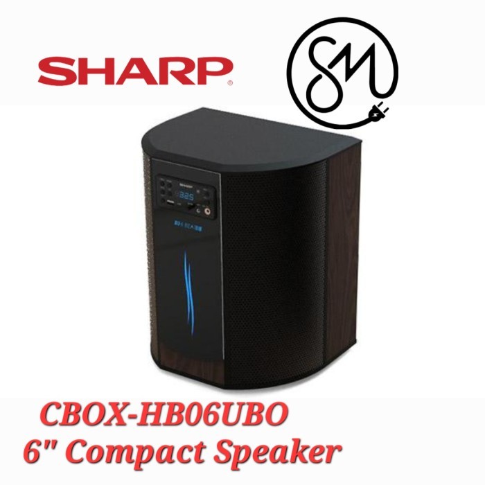 Speaker Aktif Sharp CBOX-HB06UBO Active Party box Hi Beat 6 inch