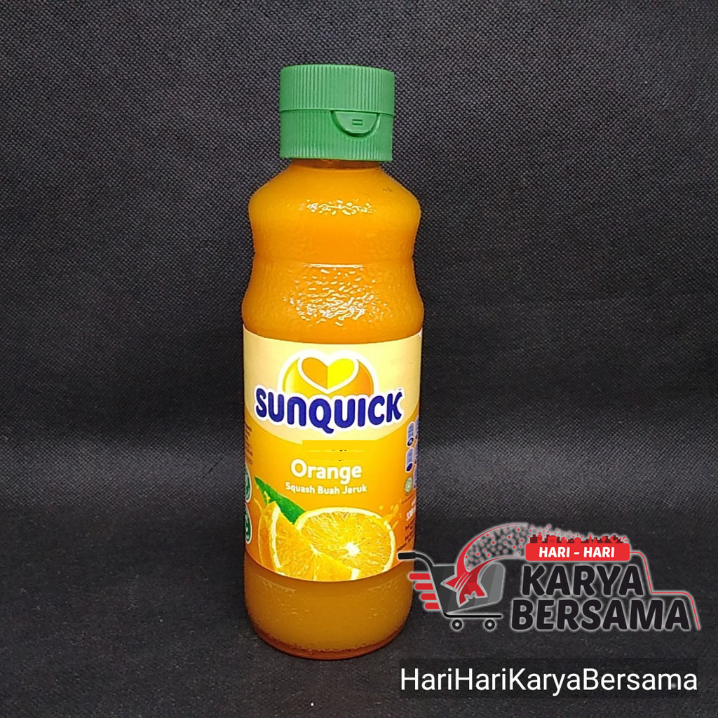 

MINUMAN JUICE JUS SIRUP SUNQUICK SUN QUICK ORANGE BOTOL 330ML