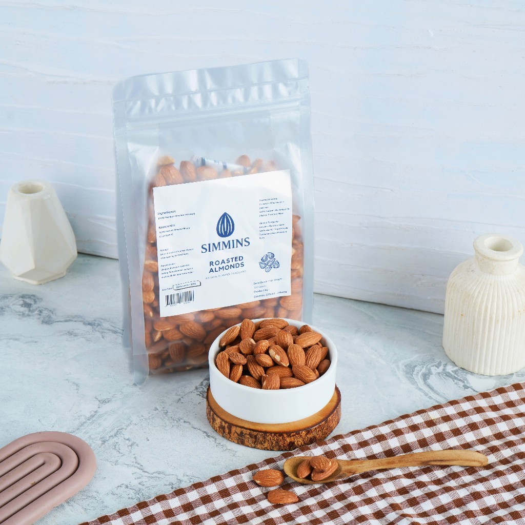 

Almond utuh Panggang Premium 250 G / 500 G / 1000 G, Siap di konsumsi - By Simmins