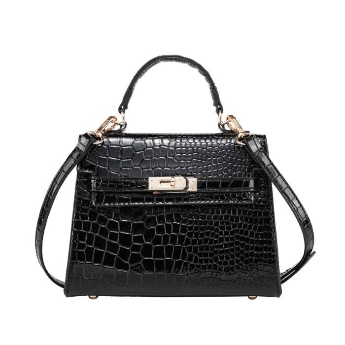 ✨W.H.Sw✨ - TERBARU CEKA Tas Wanita Sling Bag Tas Selempang Handbag Tas Kulit PU Croco - Kelly Bag - 