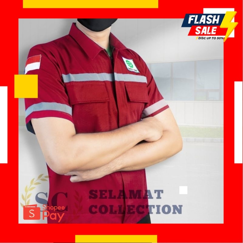 A10.10 |   baju safety kerja promosi baju safety lengan pendek terbaru.baju kerja.baju tambang.wesrp