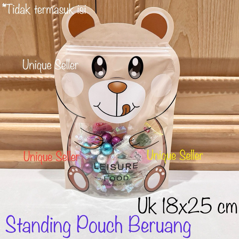 

1 pcs Standing Pouch Snack Hadiah Ultah Ulang Tahun Ziplock Model Beruang Leisure Food / Plastik Zipper Snack Goodie Bag Beruang Leisure Food / Plastik Kemasan Karakter Lucu Snack Jajan Pernikahan Acara / Plastik Zipper Lucu Souvenir Aksesoris