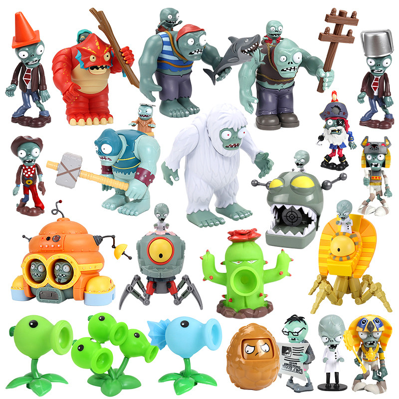 Plants vs Zombies Figures Dr. Zombies Sunflower Gargantuar Chomper Peashooter Figurine Plants vs Zom