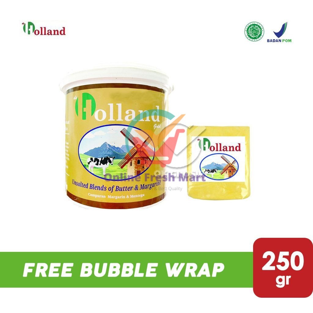 

De Holland / Deitolland Gold Butter Blends Unsalted (250 gr) - Online Fresh Mart Denpasar