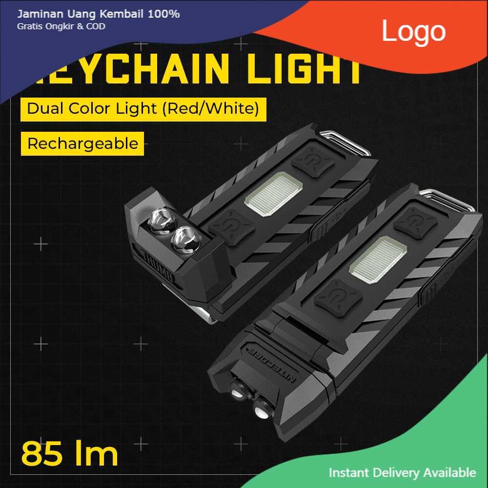 NITECORE Dual Color LED USB Rechargeable Keychain Light - THUMB