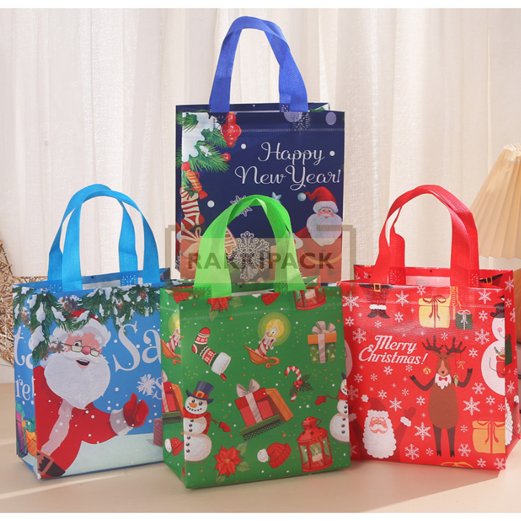 

Goodie Bag tas snack hampers natal christmas Santa snowman
