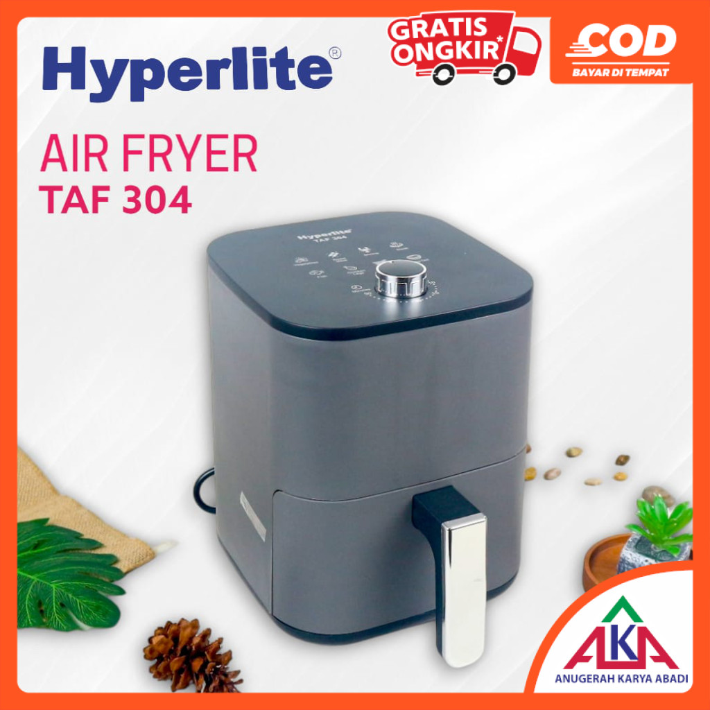 HYPERLITE Air Fryer TAF 304 3L 300W Mesin Penggorengan Tanpa Minyak Listrik Low Watt