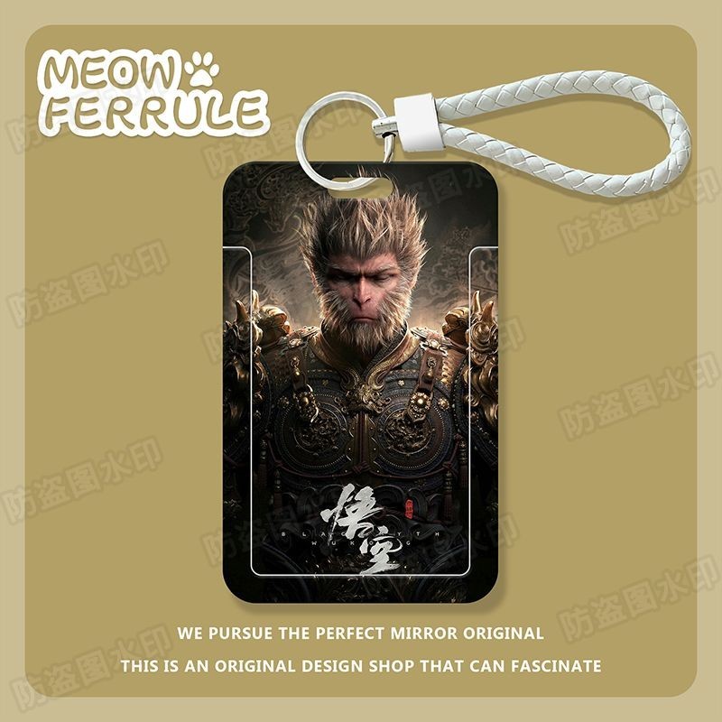

Card Holder Black Myth Wukong Peripheral Protective Cover Card Holder Pelindung Kartu Pelajar Kartu Bus Kartu ID Card Access Card Campus