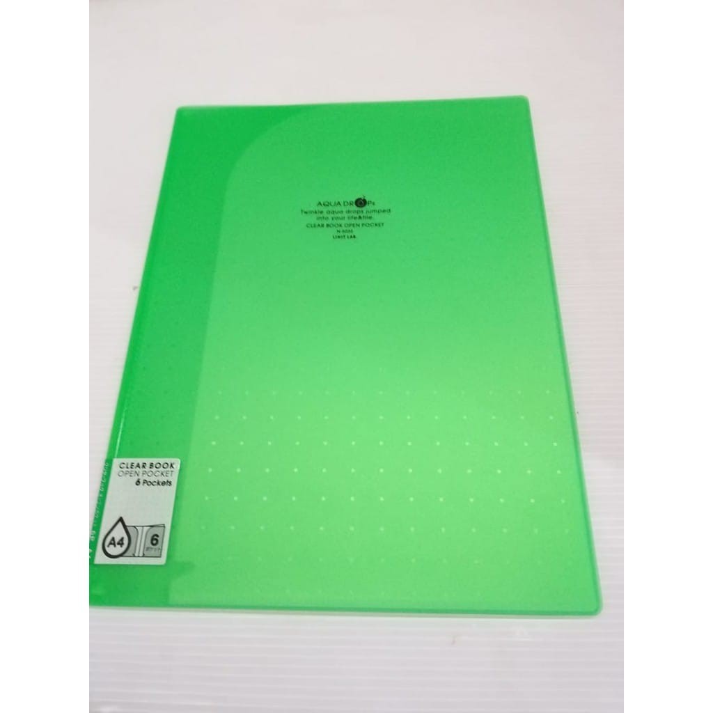 

LIHIT CLEAR HOLDER N-5035 6 POCKET A4 06 HIJAU