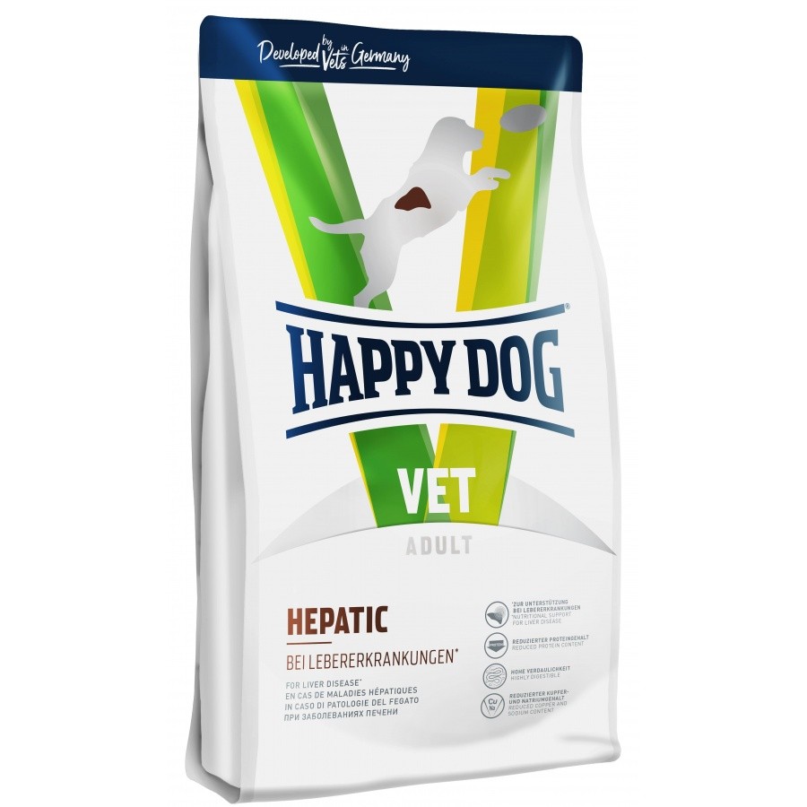 HAPPY DOG VET Hepatic 1 KG Dry Dog Food Makanan Anjing Kering Liver Care Gangguan Hati
