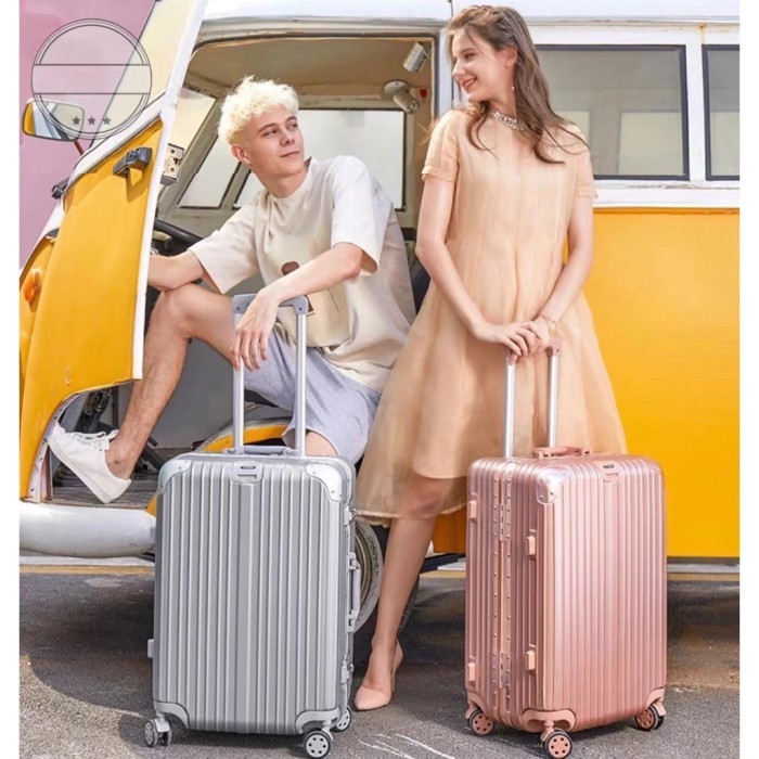 A976 Koper  Cabin 20 / 22 / 24 inch Polycarbonate Germany Travel - 20 inch, Merah