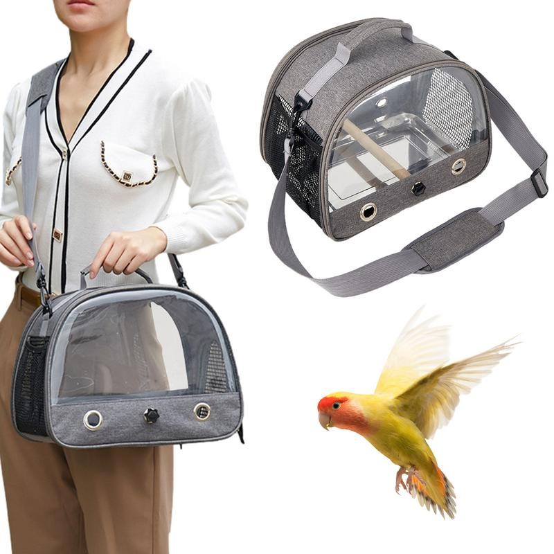 Travel Bird Cage Parrot Carrier Travel Bag Small Pet Carrier Bag Portable Bird Cage Breathable Trave
