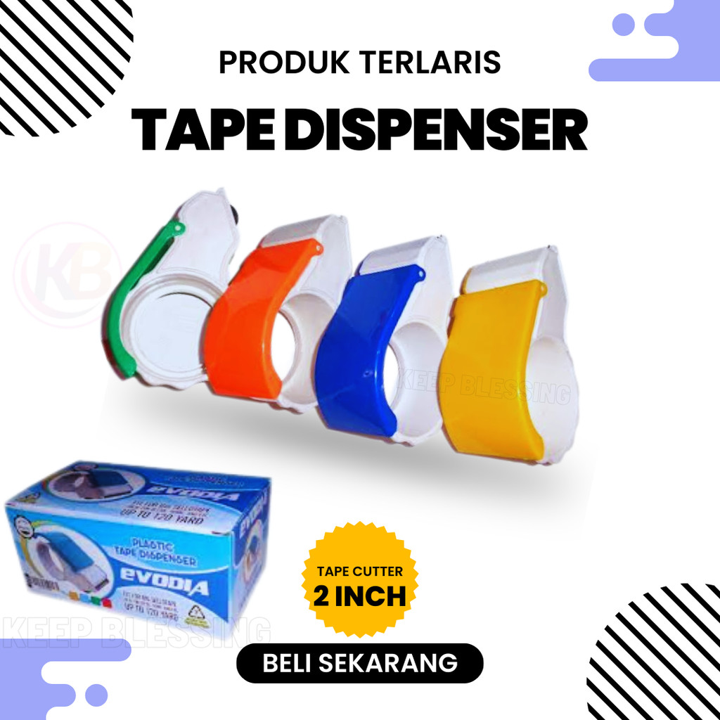 

Tape Cutter / Tape Dispenser Lakban 2inch / Tempat Lakban / Mesin Lakban / Tajam Kuat dan Tahan Lama / Duta Gemilang
