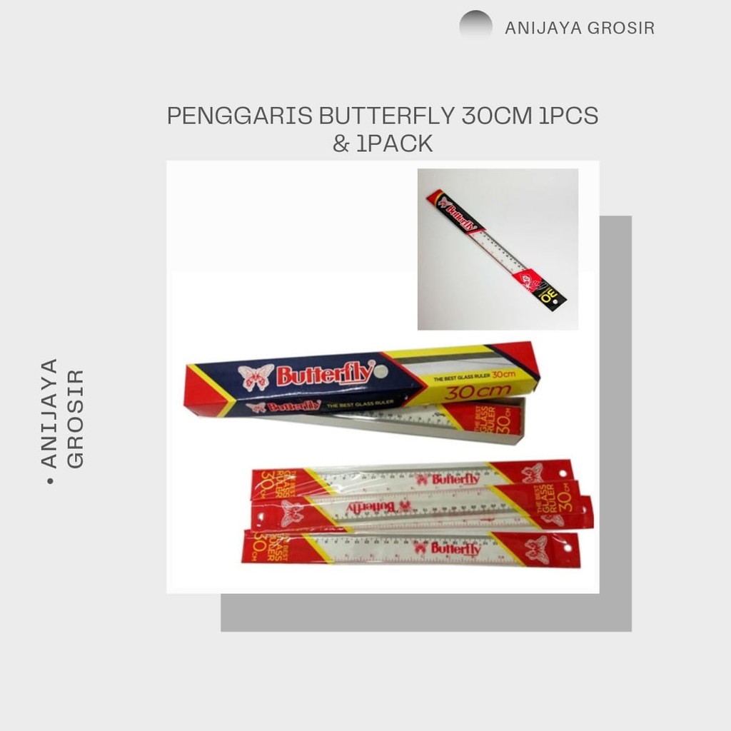 

PENGGARIS BUTTERFLY 30CM BERKUALITAS (PER PAK)