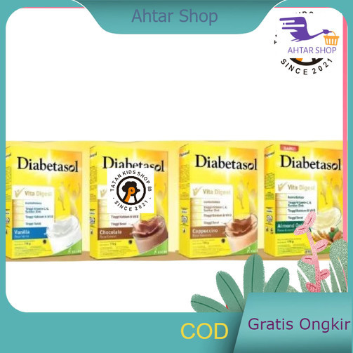 

Susu Diabetasol Vanilla Chocolate Cappucino Almond Oat 170gr