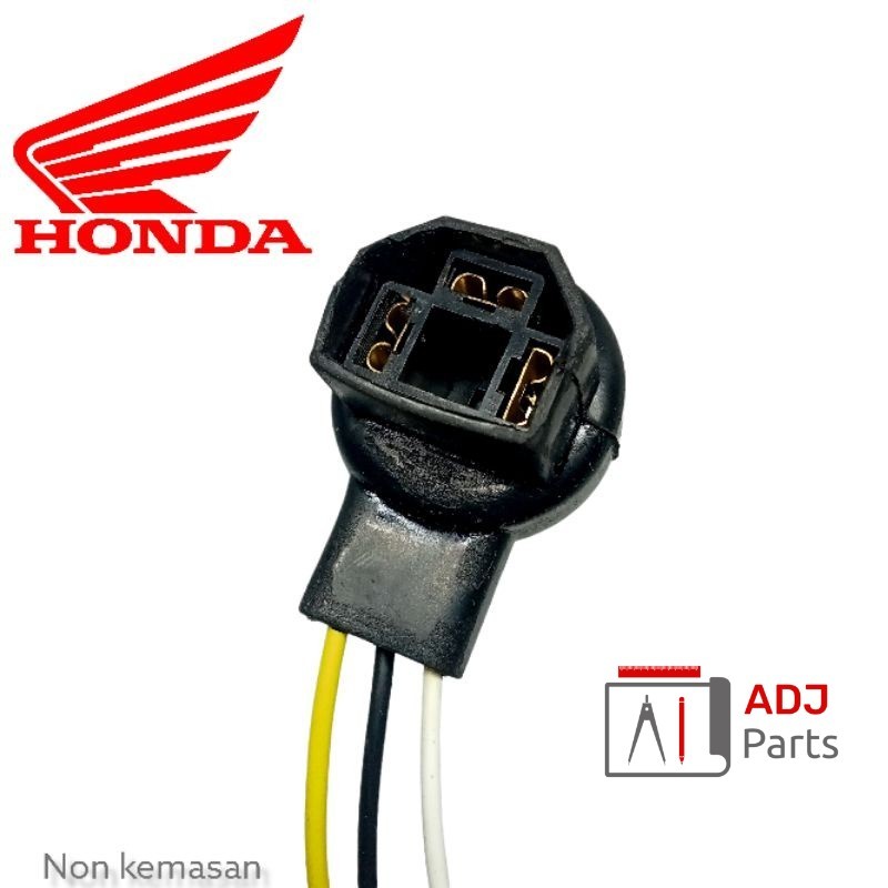 Soket fiting lampu depan Honda Tiger verza Mega pro kaki 3 H4 ADJ
