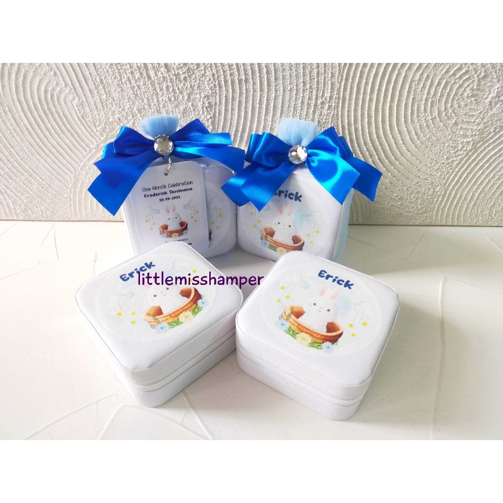 

Custom mini Jewel Box Print souvenir isian hampers kotak kado tisu perhiasan baby hampers