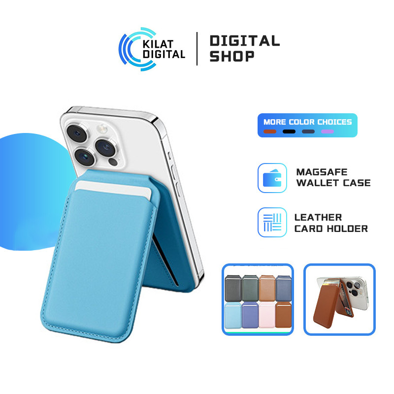 Magnetic Leather Card Holder Magsafe Wallet Phone Holder iPhone Leather Wallet Case iPhone Case