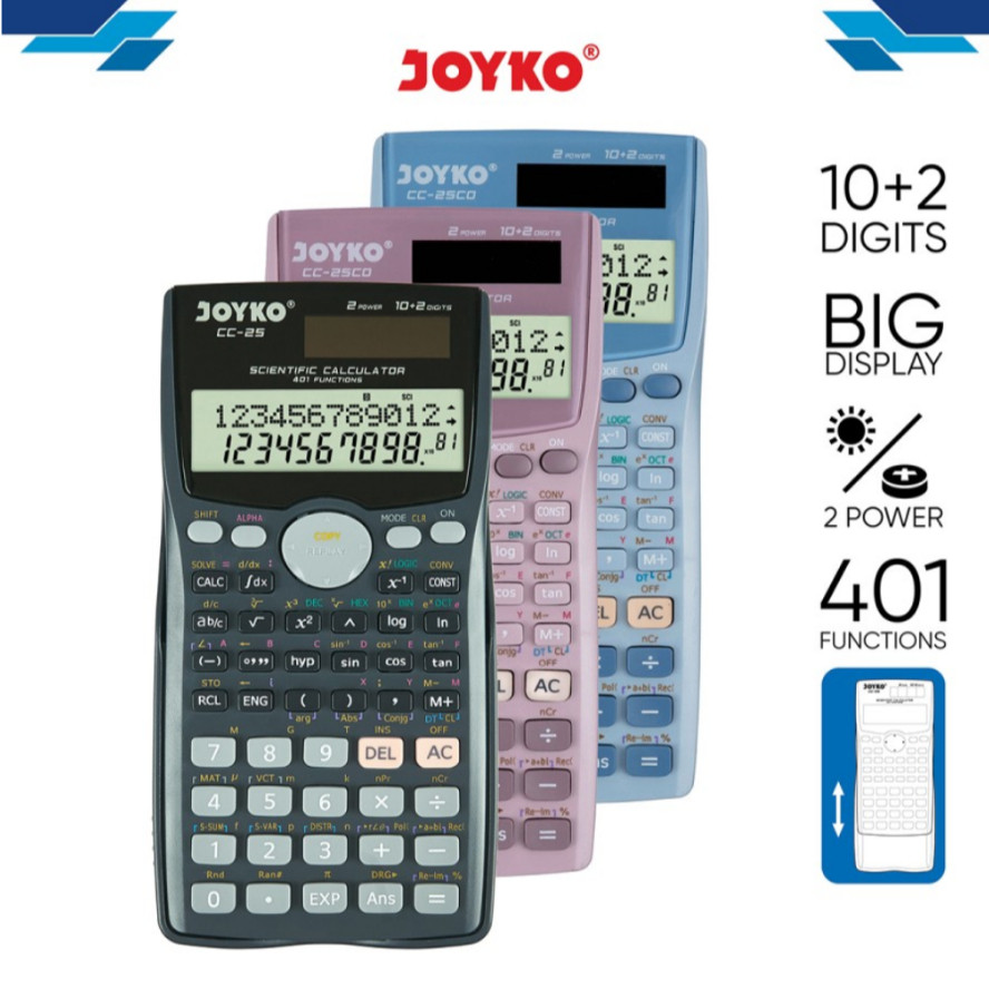 

( StaWorld ) KALKULATOR CALCULATOR JOYKO CC-25 CC-25CO Scientific 401 Functions