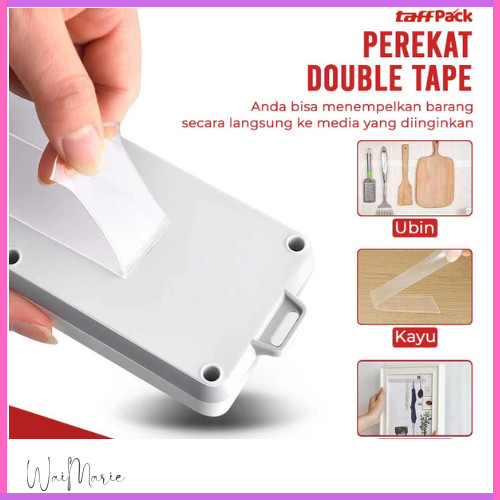 

TaffPACK Perekat Double Tape Acrylic Adhesive Transparent Sticker