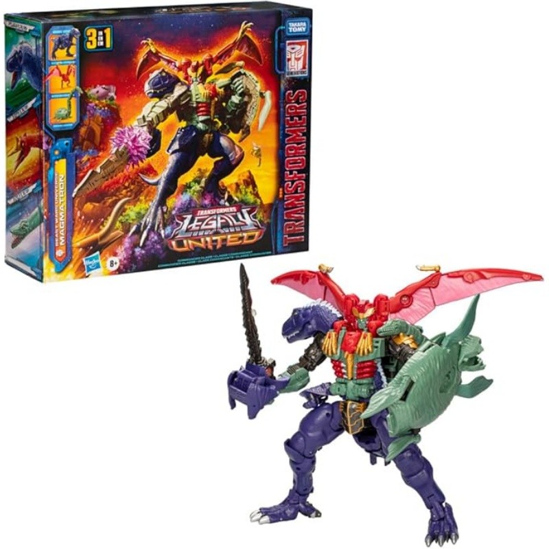TAKARA TOMY Transformers Legacy United Commander Class Beast Wars Universe Magmatron 10-inch 3-in-1 