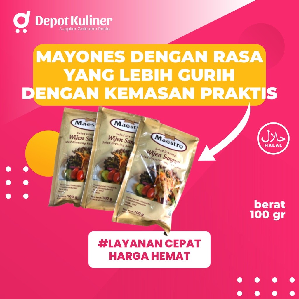 

Maestro Mayonaise Wijen Sangrai 100gr