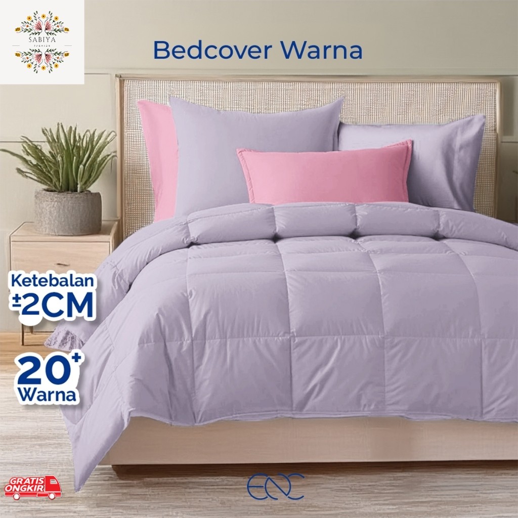 Selimut Nyaman / Bedcover Korea Katun Polos Aesthetic Look Minimalis ala Korean / Selimut Minimalis 