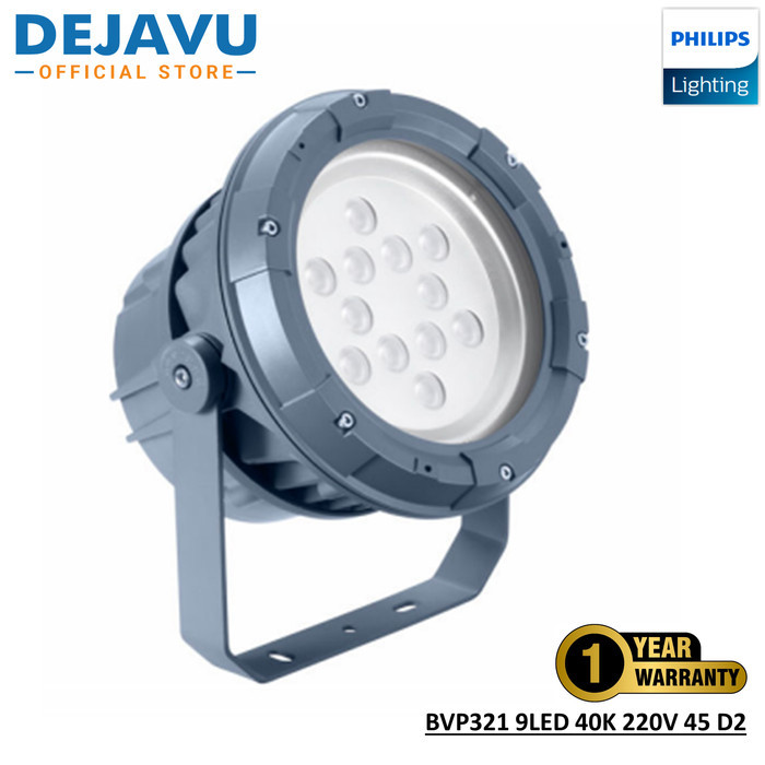 Lampu Sorot Philips BVP321 9LED 40K 220V 45 D2 - UniFlood C - RGB