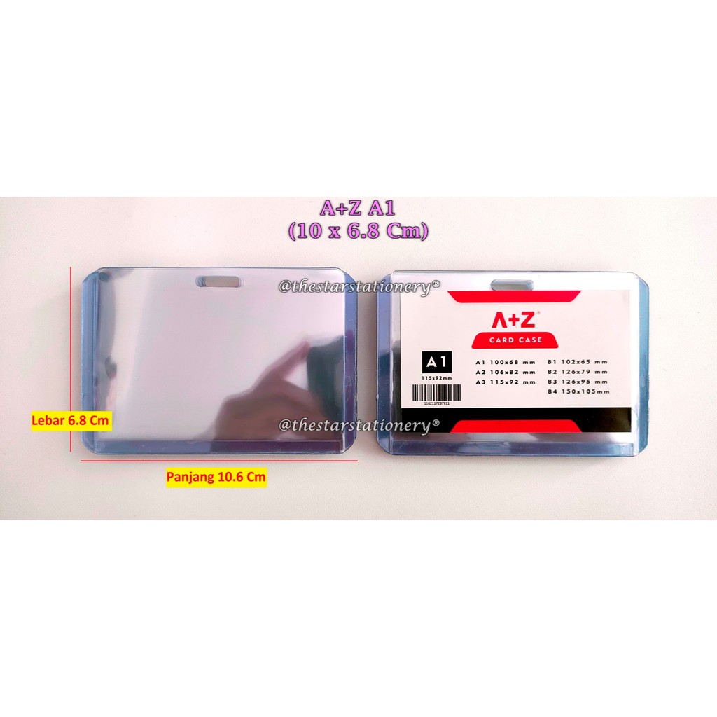 

(1 Pak isi 20 Pcs) GROSIR Name Tag A+Z A1 100*68 Mm 100*68 Mm / Tempat Name Tag ID Card Holder A1