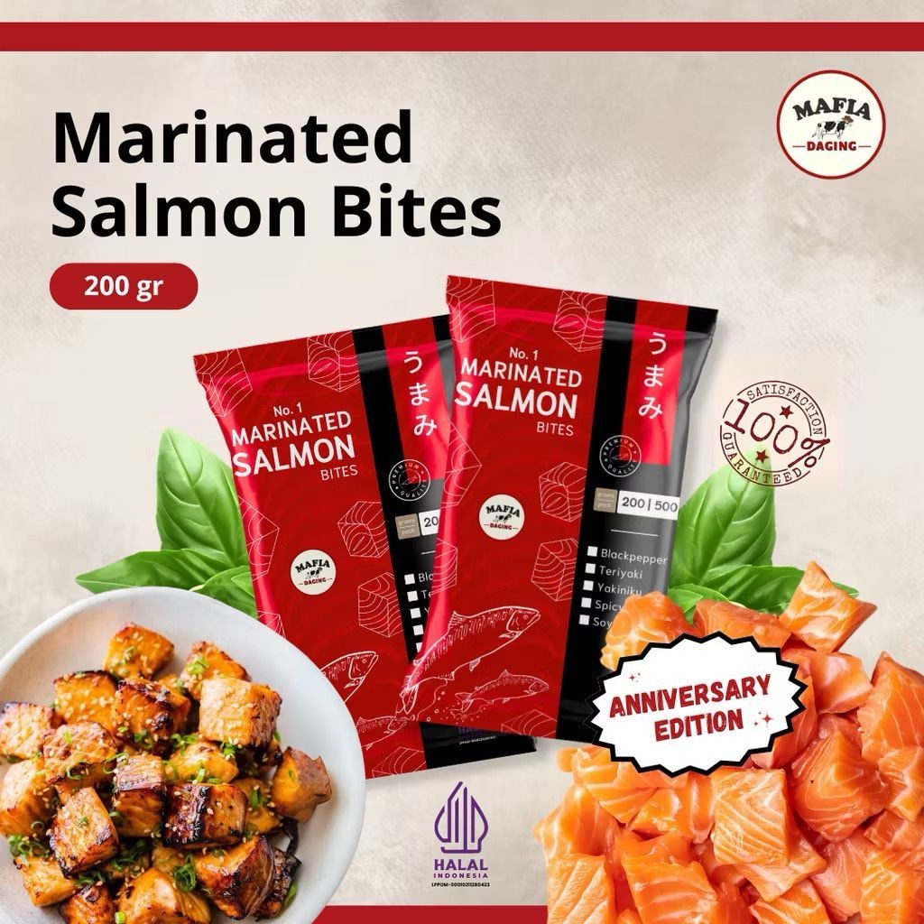 

Marinated Salmon Bites - 200 Gram