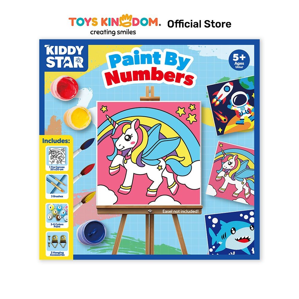 

Toys Kingdom Kiddy Star 20X20 cm Set Paint By Numbers Unicorn Toys Kids Toy Toys Mainan Kerajinan