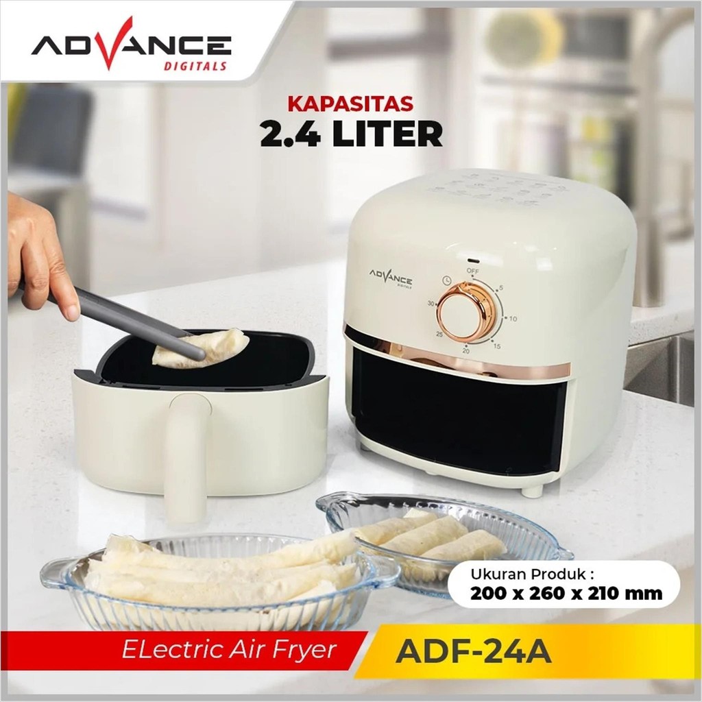 Advance Adf-24A / Adf24A Electric Air Fryer 2.4 L - Garansi Resmi