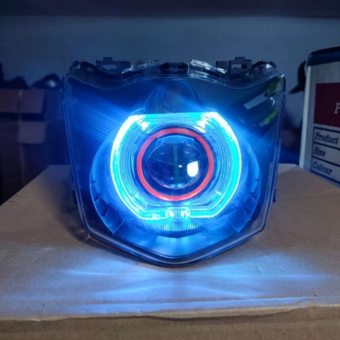 lampu bilet biled beat karbu spek A2 full set reflektor