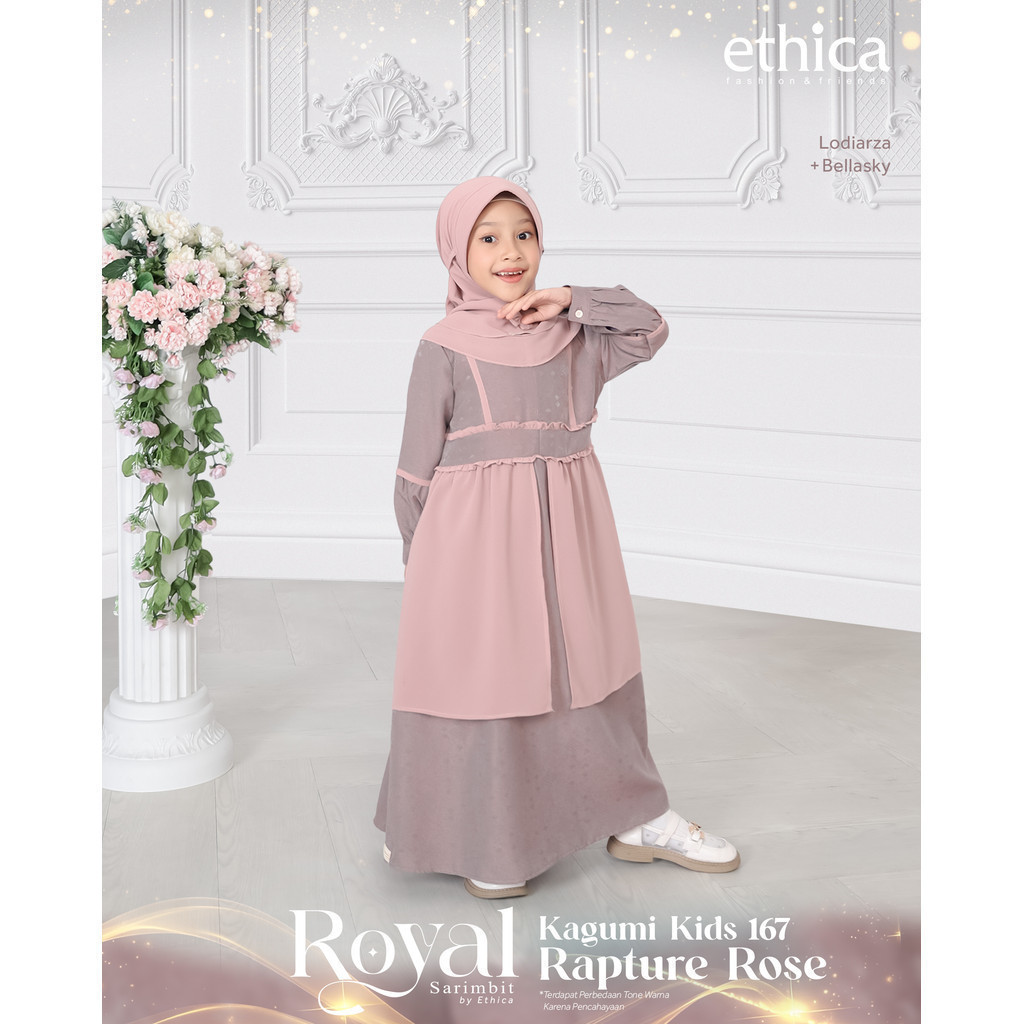 Ethica Sarimbit Royal Busana Muslim Anak Perempuan Kagumi Kids 167 Terbaru