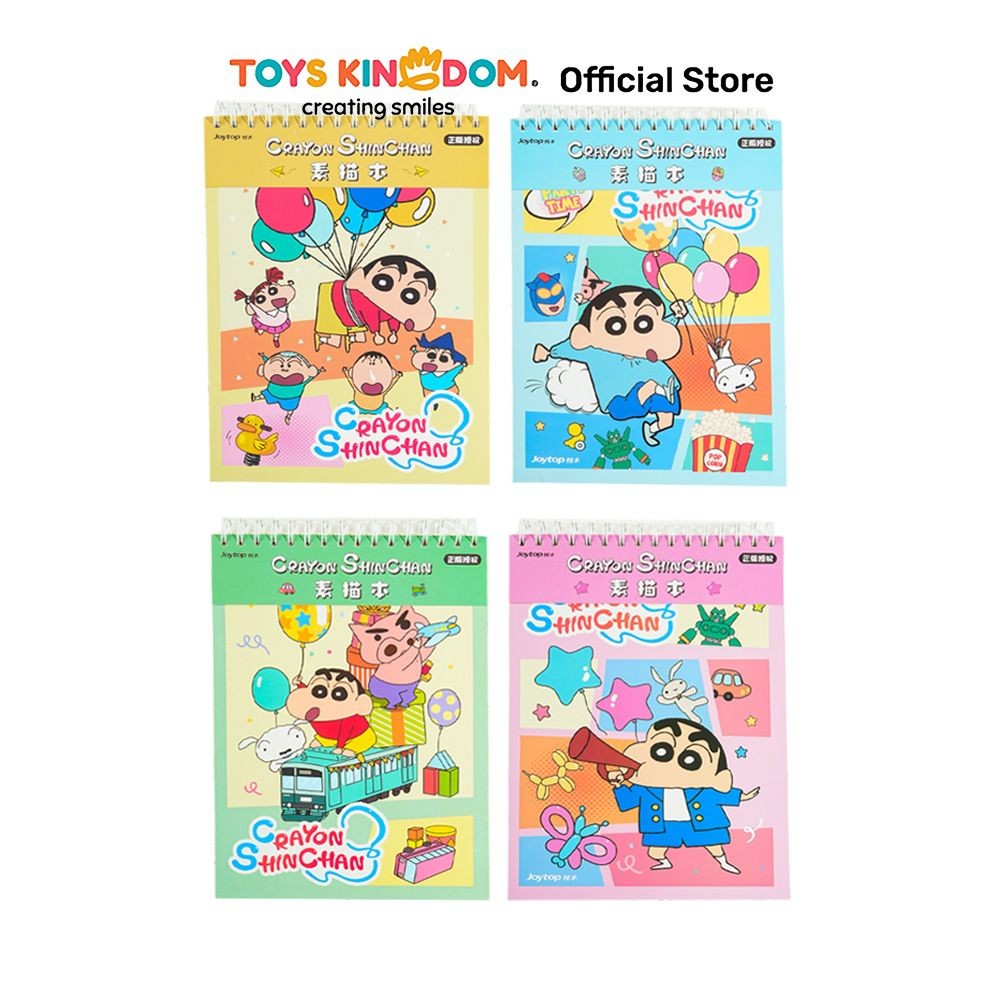 

Toys Kingdom Joytop Sketchbook A4 Shinchan Happy Day Random Seni Gambar Buku Melukis Menggambar Anak Kids Coloring Book Sketching Book Drawing Book