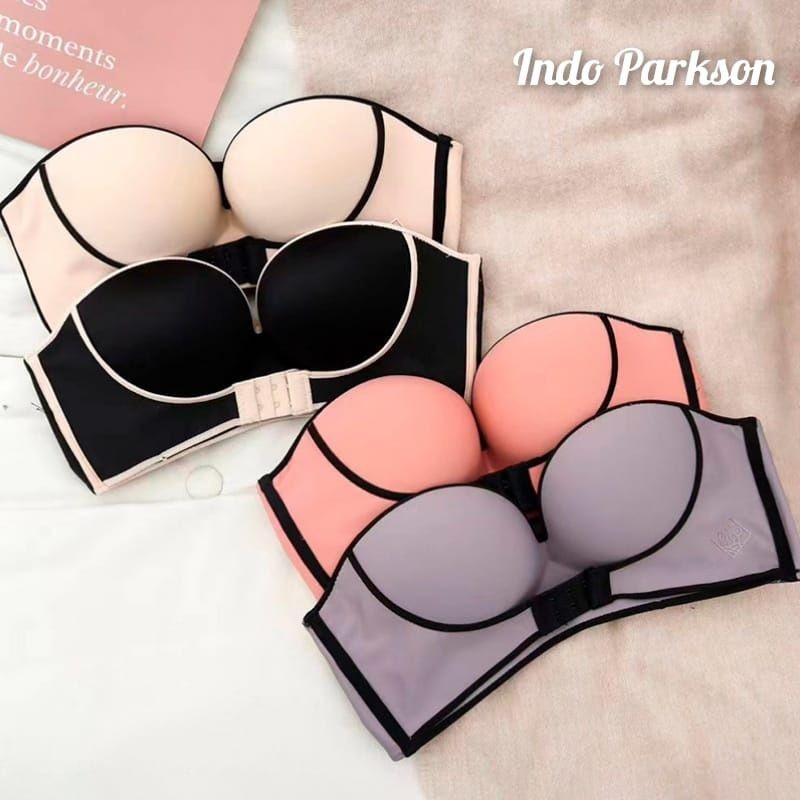 bra bh push up tanpa tali kait depan dan belakang