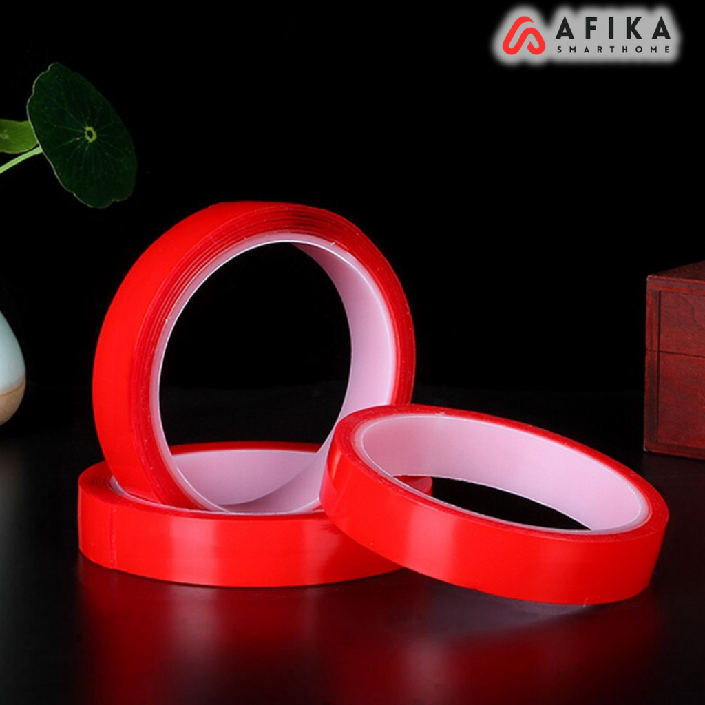 

Perekat Double Tape Acrylic Adhesive Transparent Sticker 10mm x 3m