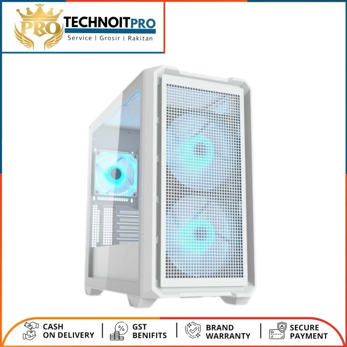Cougar MX600 RGB White Mini Tower UniFace Micro ATX + 3 FAN RGB