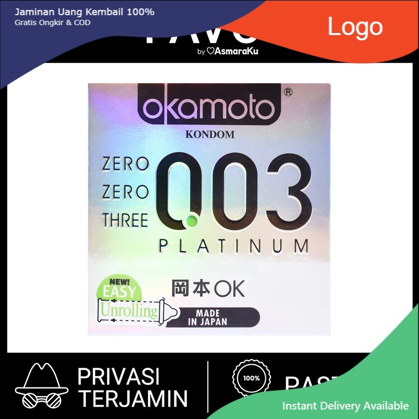 

Kondom Okamoto Platinum isi 3 Pcs - Kondom Paling Tipis Terbaik