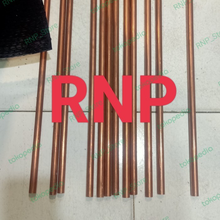 grounding rod stick rod 5/8 atau 16mm asli tembaga full1m/2m/3m - 1 Meter