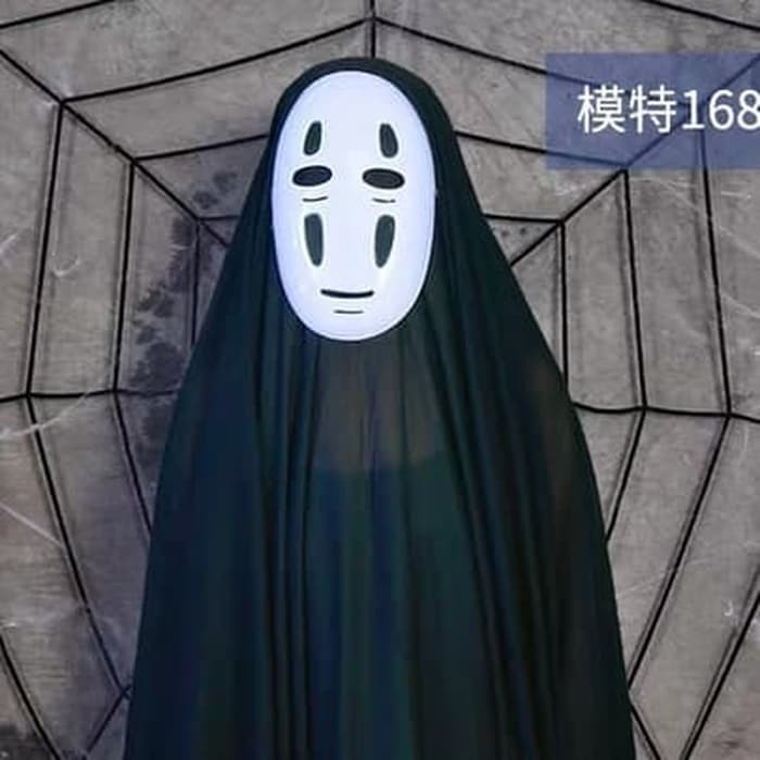 Topeng No Face Spirited Away Mask Kaonashi Cosplay Topeng Hantu Jepang