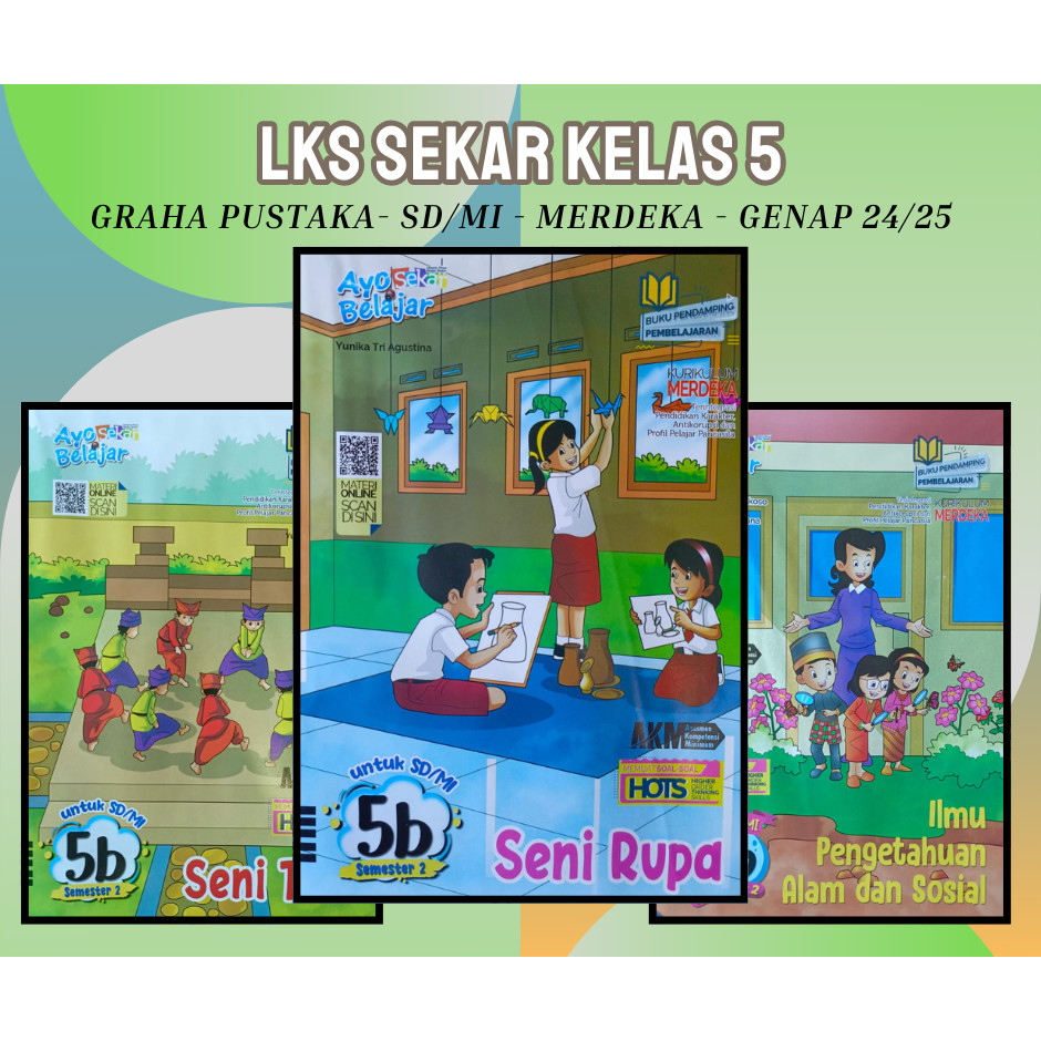 Buku LKS SEKAR GRAHA PUSTAKA SD MI Kelas 5 Merdeka Genap 2024 2025 - Promo Grosir