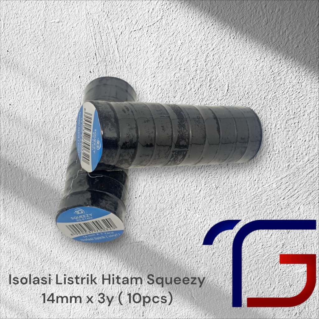 

Squeezy Isolasi Listrik Hitam 14mm x 3y Isi 10pcs