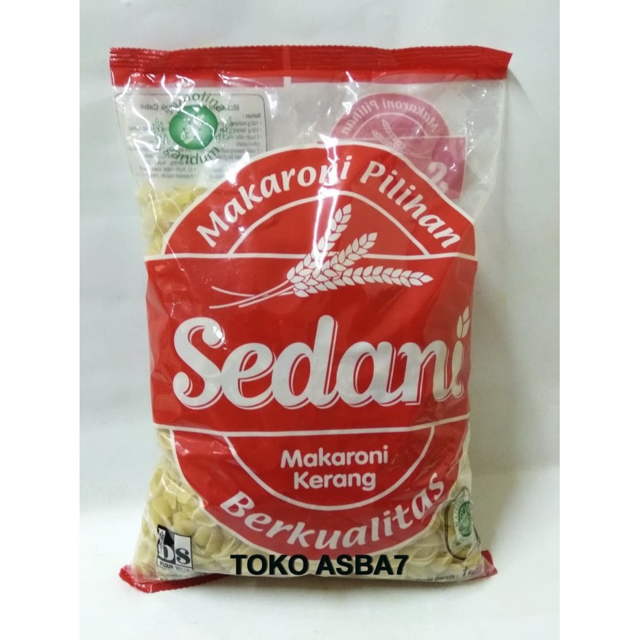 

Sedani Makaroni Pilihan/Makaroni Kerang,Pipa,Spiral 1kg