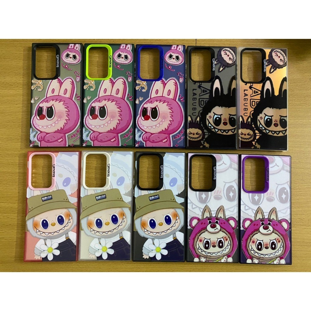 GEAR4 CASE LABUBU CUTE WARNA COSTOM GAMBAR TIMBUL VIVO  Y02/VI Y16/VI V29 5G / V29 E/Y100/V27 5G/VI 