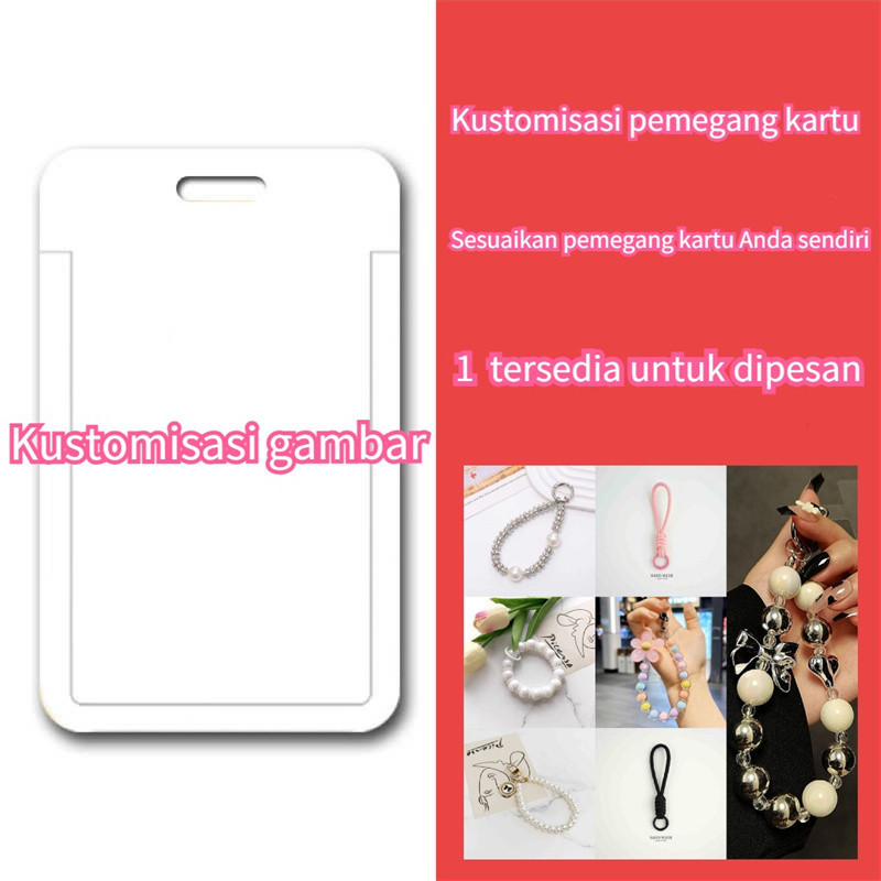 

[GAMBAR SAMPUL KARTU KHUSUS] Penutup Pelindung Kartu Bank Kartu Bus Kartu ID Penutup Pelindung Gantungan Kunci Terintegrasi Kawaii Lucu