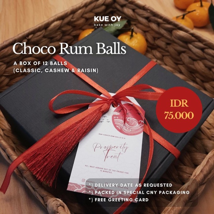 

CNY Hampers Imlek / Parsel Sincia / Lunar Parcel / Coklat - Rum Balls