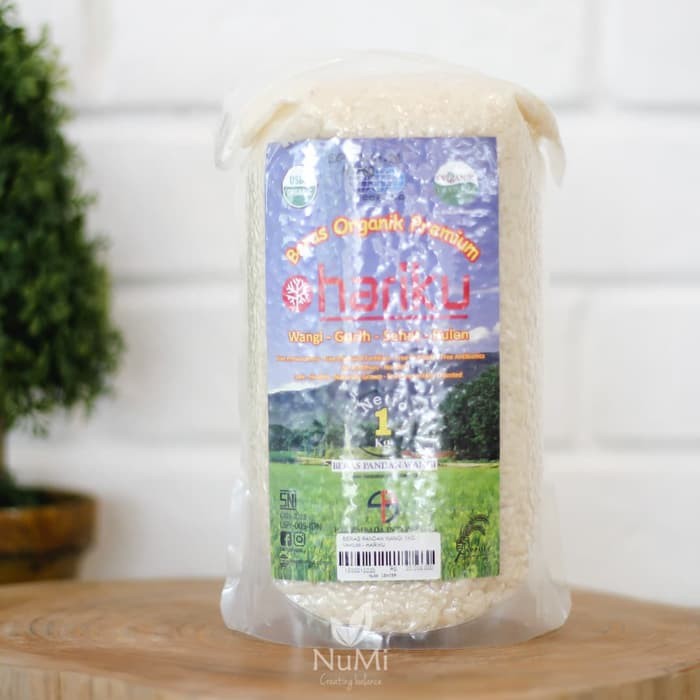 

1kg Organic Fragrant Rice Beras Putih Pandan Wangi Organik HARIKU